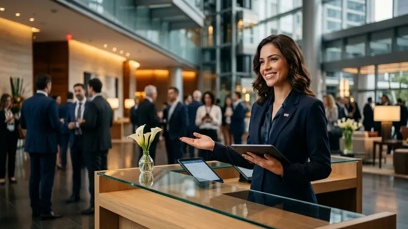 Recepcionista para eventos profissionais em São Paulo